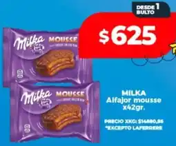 Supermayorista Vital Milka alfajor mousse oferta