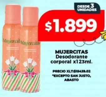 Supermayorista Vital Mujercitas desodorante corporal oferta