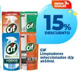 Supermayorista Vital Cif limpiadores seleccionados oferta