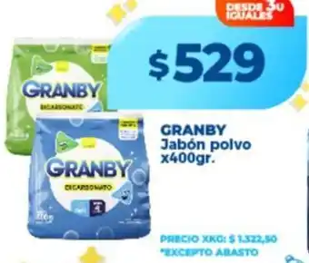 Supermayorista Vital Granby jabón polvo oferta