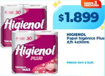 Supermayorista Vital Higienol papel higénico plus oferta