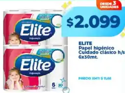 Supermayorista Vital Elite papel higénico cuidado clásico oferta