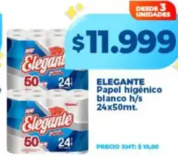 Supermayorista Vital Elegante papel higénico blanco oferta