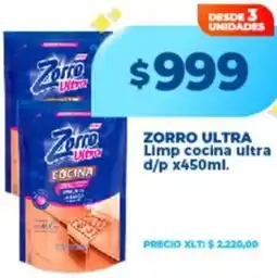 Supermayorista Vital Zorro ultra limp cocina ultra oferta