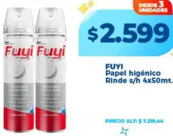 Supermayorista Vital Fuyi papel higénico rinde oferta