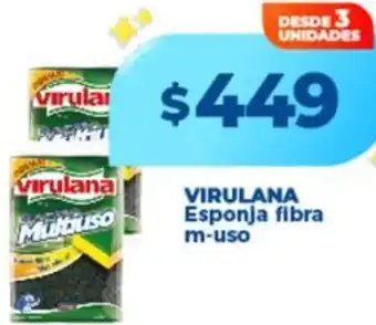 Supermayorista Vital Virulana esponja fibra m-uso oferta