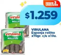 Supermayorista Vital Virulana esponja rollito oferta