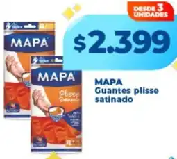 Supermayorista Vital Mapa guantes plisse satinado oferta