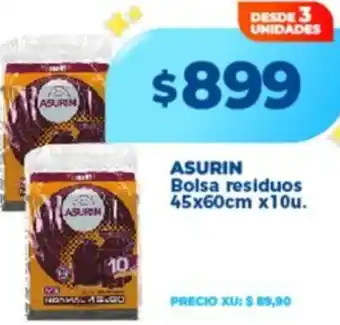 Supermayorista Vital Asurin bolsa residuos oferta