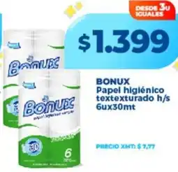 Supermayorista Vital Bonux papel higiénico textexturado oferta