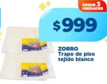 Supermayorista Vital Zorro trapo de piso tejido blanco oferta