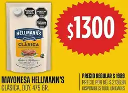 Supermercados Vea Hellmann's clásica mayonesa oferta