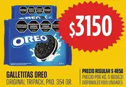 Supermercados Vea Galletitas oreo original tripack oferta