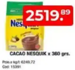 Maxiconsumo Nesquik cacao oferta