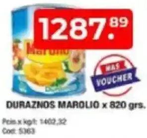 Maxiconsumo Duraznos marolio oferta