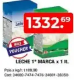 Maxiconsumo Leche 1* marca oferta