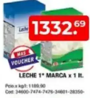 Maxiconsumo Leche 1* marca oferta