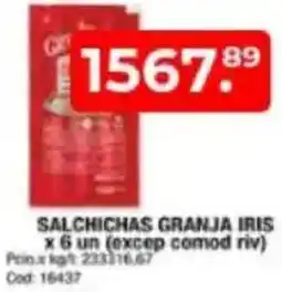 Maxiconsumo Salchichas granja iris oferta