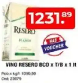 Maxiconsumo Vino resero bco oferta