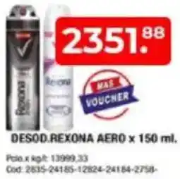 Maxiconsumo Aero desod.rexona oferta