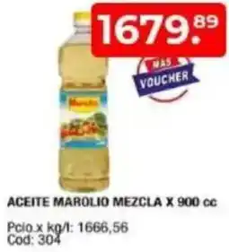 Maxiconsumo Mezcla aceite marolio oferta