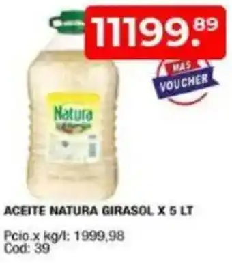 Maxiconsumo Girasol aceite natura oferta