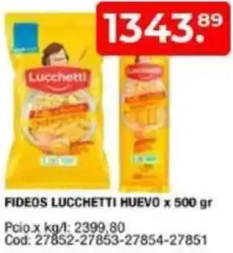 Maxiconsumo Fideos lucchetti huevo oferta