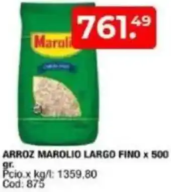 Maxiconsumo Arroz marolio largo fino oferta