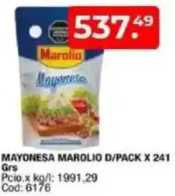 Maxiconsumo Mayonesa marolio d/pack oferta