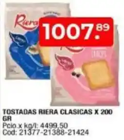 Maxiconsumo Tostadas riera clasicas oferta