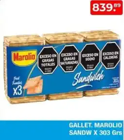 Maxiconsumo Gallet. marolio sandw oferta