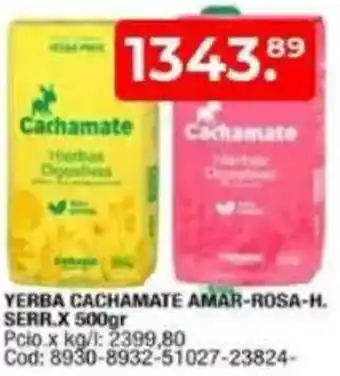 Maxiconsumo Yerba cachamate amar-rosa-h. serr. oferta