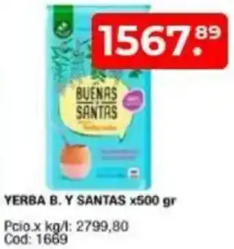 Maxiconsumo YERBA B. Y SANTAS oferta