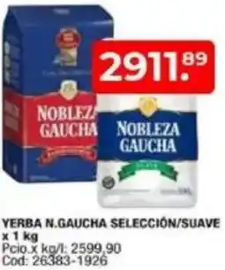 Maxiconsumo N.gaucha yerba selección/suave oferta