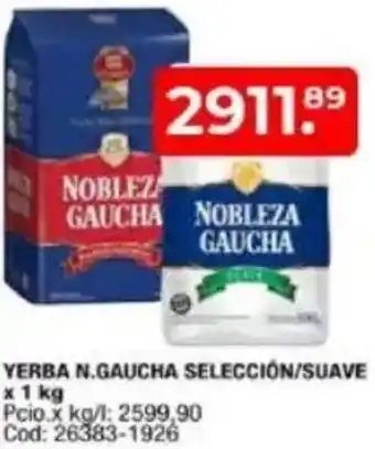 Maxiconsumo N.gaucha yerba selección/suave oferta