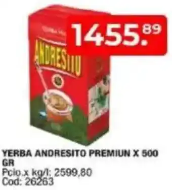 Maxiconsumo Yerba andresito premiun oferta