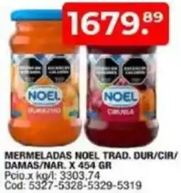 Maxiconsumo Mermeladas noel trad. dur/cir/ damas/nar. oferta