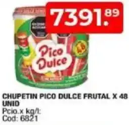 Maxiconsumo Chupetin pico dulce frutal oferta