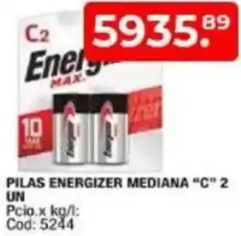 Maxiconsumo Pilas energizer mediana “c” oferta