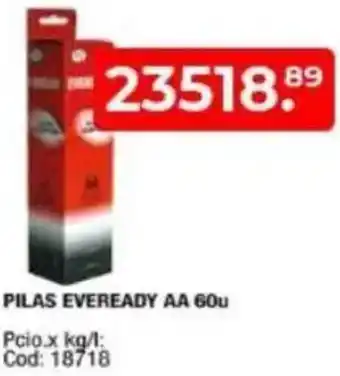 Maxiconsumo Pilas eveready AA oferta