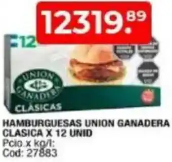 Maxiconsumo Hamburguesas union ganadera clasica oferta