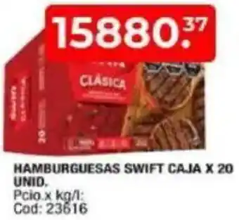 Maxiconsumo Hamburguesas swift caja oferta