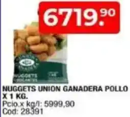 Maxiconsumo Nuggets union ganadera pollo oferta