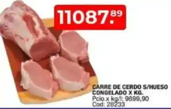 Maxiconsumo Carre de cerdo s/hueso congelado oferta