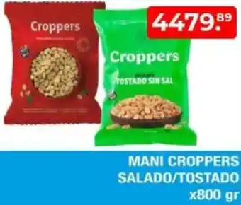 Maxiconsumo Mani croppers salado/tostado oferta