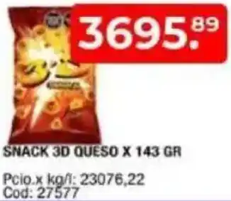 Maxiconsumo Snack 3d queso oferta