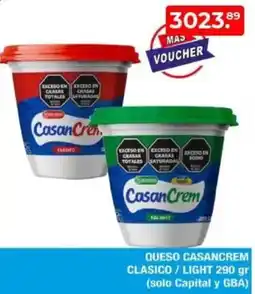 Maxiconsumo Casancrem queso clasico / light oferta