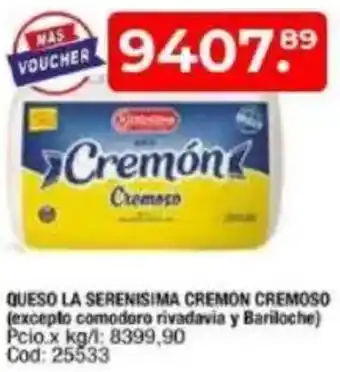 Maxiconsumo La serenisima cremon cremoso queso oferta