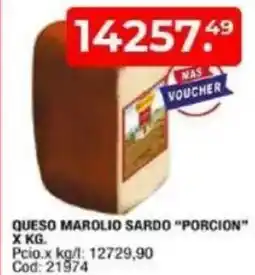 Maxiconsumo Porcion queso marolio sardo oferta