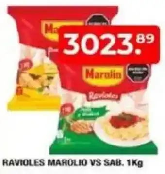 Maxiconsumo Ravioles marolio vs sab. oferta